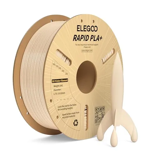 ELEGOO Filamento PLA+ de Alta Velocidad 1.75 1KG Beige
