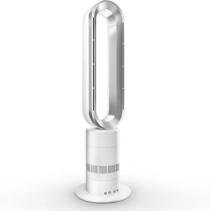 TP18Pro Ventilador de Torre Sin Aspas, Calefacción y Refrigeración 2-en-1, Control Táctil y Mando a Distancia, 10 Niveles Frío + 3 Calor, Motor DC Ultra Silencioso