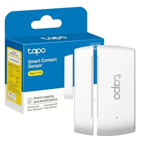 Tapo T110 - Sensor Inteligente de Contacto para Puertas y Ventanas, App