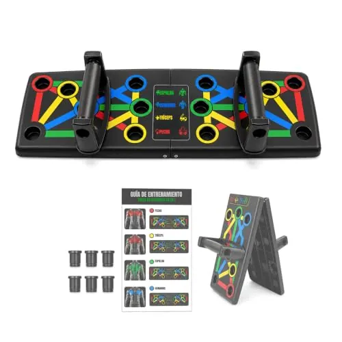 MAGIC SELECT Tabla de Flexiones Multifuncional 14 en 1 | Soporte Paralelo Antideslizante, Agarre para Dominadas Push Up, Fitness, Yoga, CrossFit, Uso Interior y Exterior