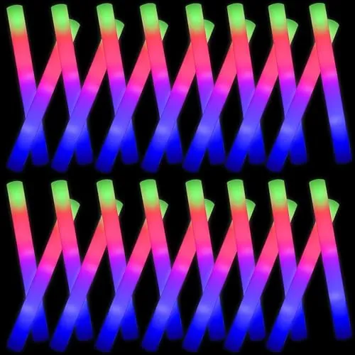 YQXTOOEL 192pcs Palos Espuma Luminosos Boda ,Palos De Luz, Palos Luminosos Para Fiestas,Led Foam Glow Stick,Boda,Feste,Tubos De Luz Led Fiesta