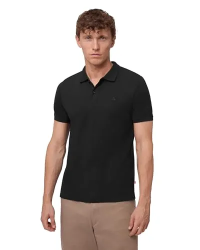 DANISH ENDURANCE Polo Hombre Manga Corta en Algodón Orgánico, 1 o 2 Pack, Negro, XL