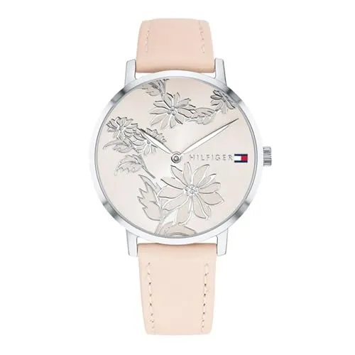 Tommy Hilfiger Reloj De Movimiento De Cuarzo De Dos Manecillas para Mujer con Correa de Cuero Rosa - 1781919