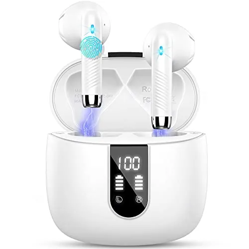 Auriculares Inalámbricos Bluetooth 5.4 HiFi Estéreo, Reducción de Ruido ENC