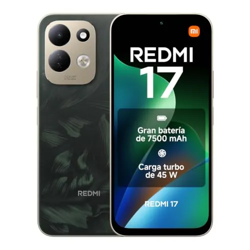 REDMI 17, 4+256GB, Verde Roble, 7500mAh, Carga 45 W