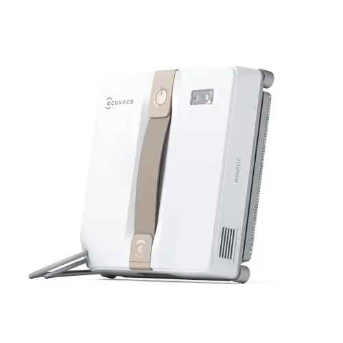 ECOVACS Robot limpiacristales WINBOT Mini diseño Compacto, boquillas Dobles con pulverizador ultrasónico, Sistema de protección de 9 etapas, planificación Inteligente de rutas, 3 Modos de Limpieza