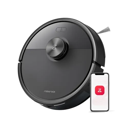 roborock Q7 M5 Robot Aspirador y Fregasuelos 2 en 1 de 10000 Pa, Robot Vacuum con Doble Sistema Antienredos, Navegación PreciSense LiDAR, Controlado por App y Comando por Voz, Negro