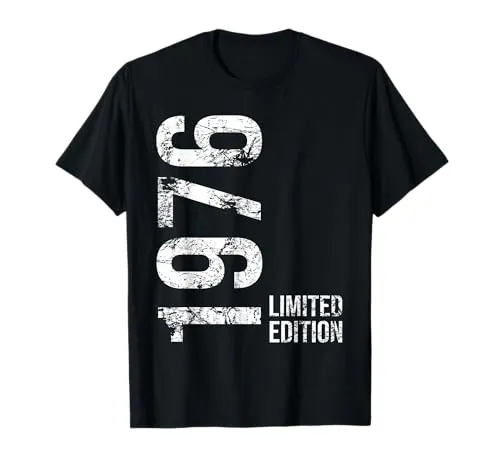 50 cumpleaños Hombre Mujer 50 años 1976 Regalo de cumpleaños Camiseta