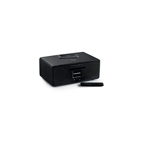 Thomson MIC500IWF - Microcadena (Wifi, Ethernet Bluetooth, cargador de inducción, reproductor USB, radio) negro