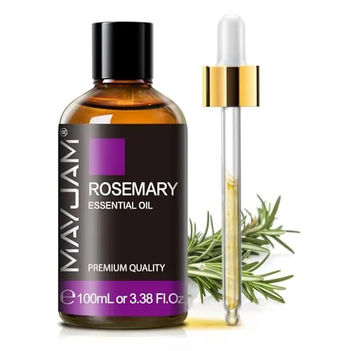Aceites Esenciales de Romero 100ML, MAYJAM Aceite de Romero 100% Puro, Ideal para Aromaterapia Aroma Difusor Fragancia Aceite Masaje