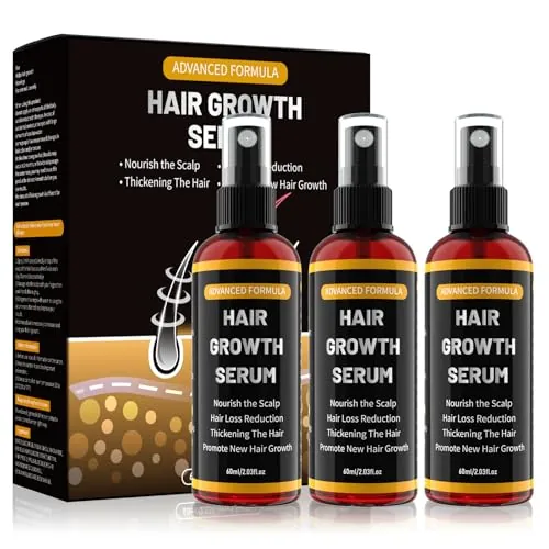 Spray de suero para el crecimiento del cabello para hombres/mujeres, acelera el crecimiento del cabello, previene la caída del cabello, con biotina y romero para aceite de crecimiento capilar, aceite