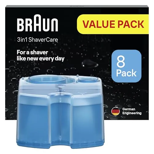Braun ShaverCare 3en1 Cartuchos para El Centro SmartCare, Pack de 8