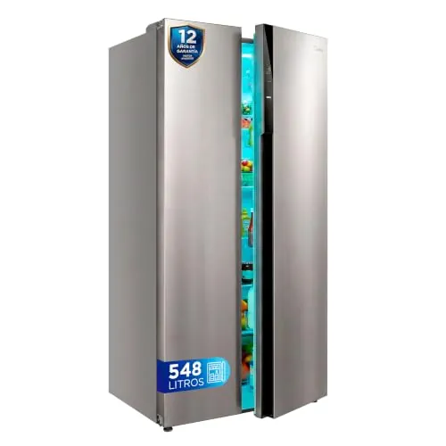 MIDEA Frigorifico Americano No Frost, 548L, 176 x 89,7 cm, Motor inverter