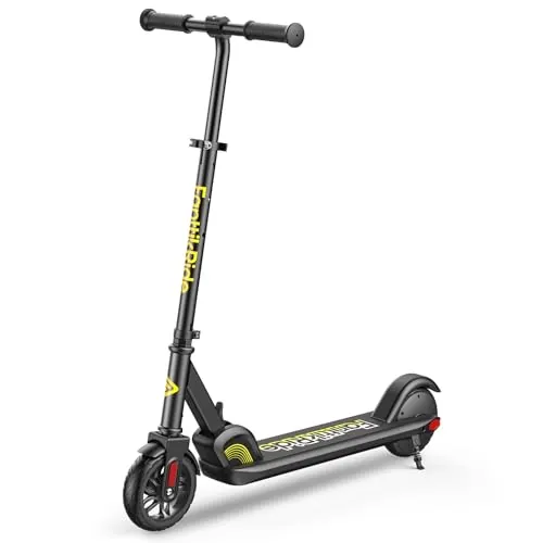 FanttikRide C9 Patinete Electrico Niño, 120 cm - 160 cm, 10/16 km/h, Alcance de 8 km, Pantalla LED, Altura Ajustable, Plegable, Ruedas de Goma, Ligero, Scooter para Niños hasta 60 kg, Negro