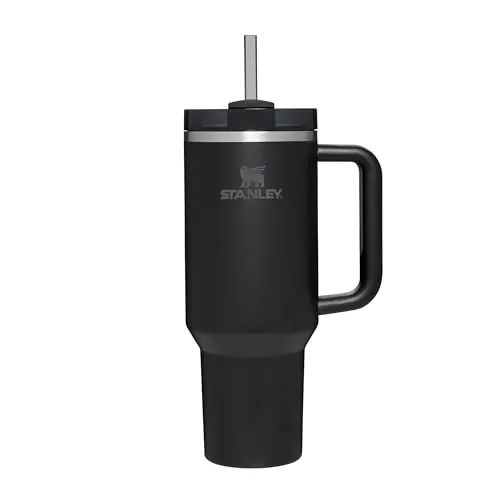 STANLEY Quencher H2.0 FlowState Tumbler 1.2L - Termo Conserva el Frío 11 Horas - Helada Durante 48 Horas - Botella Agua Acero Inoxidable - Taza Termica - Vaso Termico Sin BPA - Black Tonal