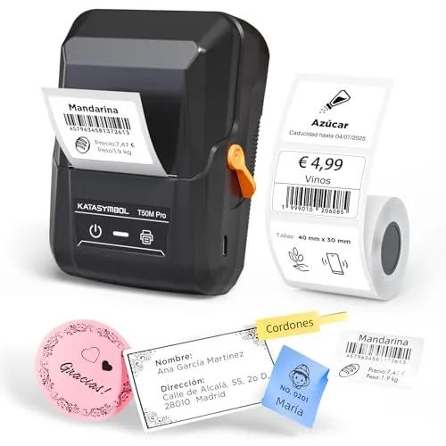 SUPVAN T50M Pro Etiquetadora Bluetooth Compatible con 80+ Etiquetas Grandes