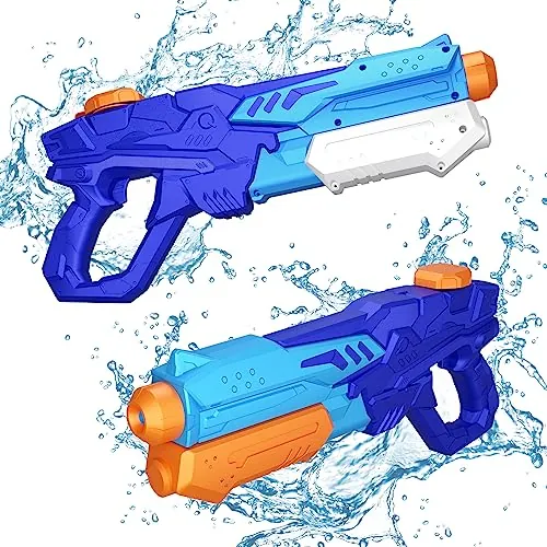MOZOOSON Pistola de Agua Niños, Juguete de Pistola Agua (2 Pack)