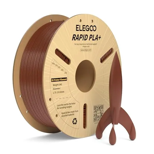 ELEGOO Filamento PLA+ de Alta Velocidad 1.75 1KG Marrón