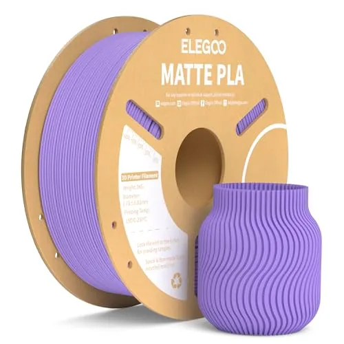ELEGOO Filamento PLA MATE 1.75 1KG Morado Lavanda