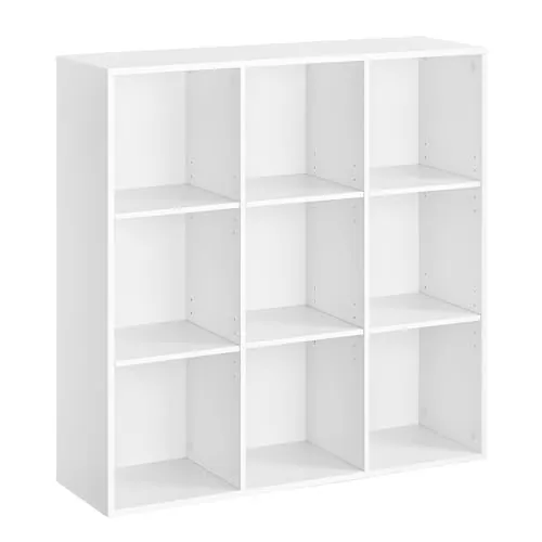 VASAGLE Estantería de pie, Librería, Estanteria Cubos con 9 Compartimentos
