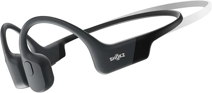 SHOKZ OpenRun Mini Auriculares Conducción Ósea, Deportivos Inalámbricos Bluetooth con Micrófono, Open-Ear de Oído Abierto Resistentes al Agua IP67 para Correr, USB-C, Negro