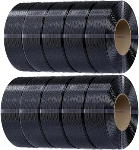 Creality Filamento de repuesto PETG de 1,75 mm, CR-PETG sin bobina de impresora 3D, precisión dimensional +/-0,02 mm, excelente estabilidad, 10 kg,negro