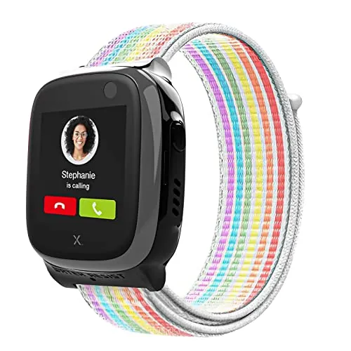 Snyeest Correa Compatible con Xplora X5 /XGO 2/XGO 3, orrea de Reloj Deportivo de Nailon de Repuesto Ajustable y Transpirable para Niños y Niñas Compatible con Xplora X5 Play/XGO2/XGO3, Arco Iris