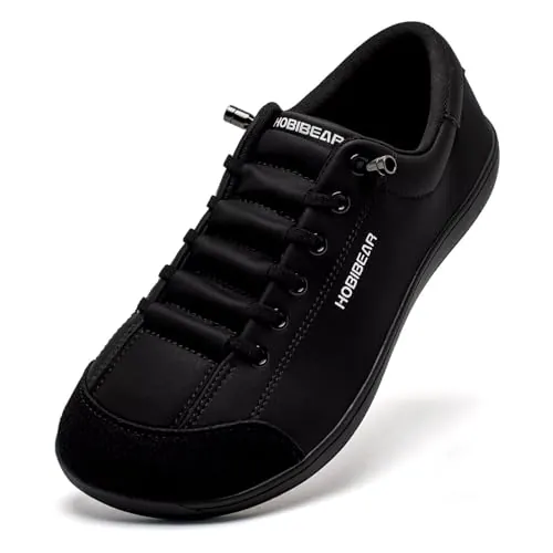 HOBIBEAR Zapatillas de Running para Hombre y Mujer | Drop Cero | Zapatillas de Trail Running de Cuero, Informales y Minimalistas