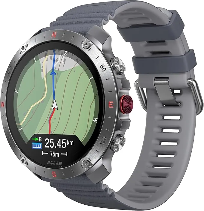 Polar Grit X2 Pro - Reloj Multideporte Robusto con GPS y Correa de Cuero Adicional, navegación Avanzada, Registro de Actividad, biosensores y monitoreo de FC