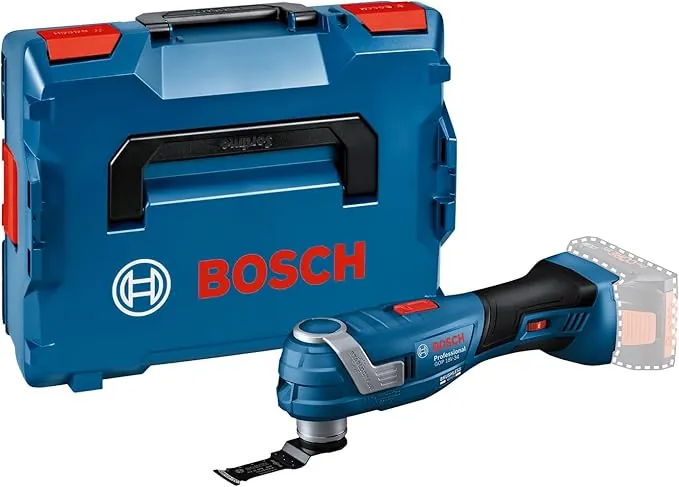 Bosch Professional 18V System multiherramienta a batería GOP 18V-34 (motor sin escobillas, Vibration Control, empuñadura estrecha 180 mm, incl. 1 hoja de sierra, L-BOXX, sin batería/cargador)