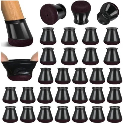 Protector Patas Sillas, 32 Piezas Protectores de Suelo para Patas de Silla