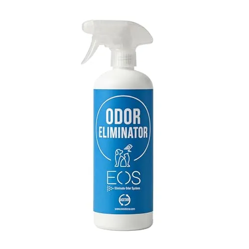 EOS (1 litro) Eliminador de olores Mascotas al instante. Anti olor orines de Perros, Gatos. Aplicar en sofás, arenero, cesped, Coche. Detergente enzimatico, Repelente de micciones gatos.