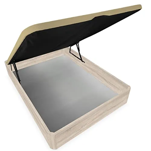 Somnia Descanso - Canapé Abatible Extra Reforzado Gran Capacidad con Tapa Transpirable, Esquinas Redondeadas, 150 x 190, Cambria