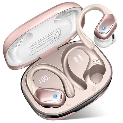 Auriculares Inalámbricos Bluetooth Deportivos 5.4, HD Mic, IP8 Impermeable