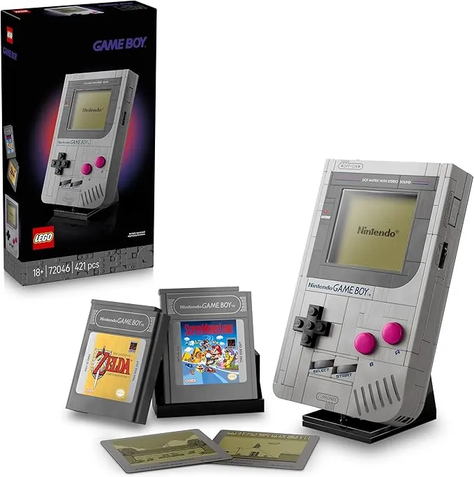 LEGO Super Mario Game Boy Set de Exposición de Nintendo - Maqueta para Adultos con 2 Cartuchos de Videojuegos Inc. Zelda: Link's Awakening y Super Mario Land - Regalo para Gamers 72046