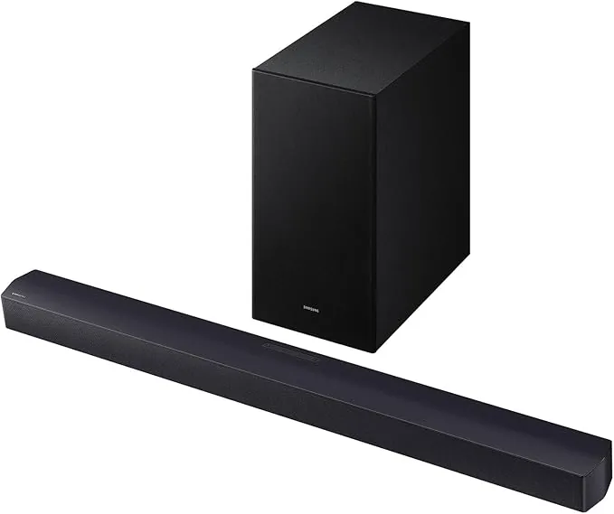 Samsung Barra de Sonido HW-B46CF/ZF - 2.1ch, Dolby Audio/DTS Virtual:X, Bass Boost, Sonido Inteligente