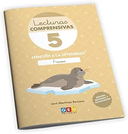 Comprensión Lectora 1 Primaria | Lecturas Comprensivas GEU | Lecturas Comprensivas 5 | Pauta Cuadrícula - Frases | Editorial GEU 1 Primaria