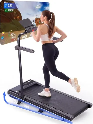 Superun Cinta de Correr con Inclinación, 2,5-3 CV, 1-12km/h, Control App