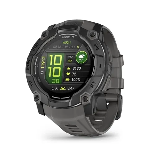 Garmin Instinct 3 50 mm, Reloj Inteligente con GPS, Negro