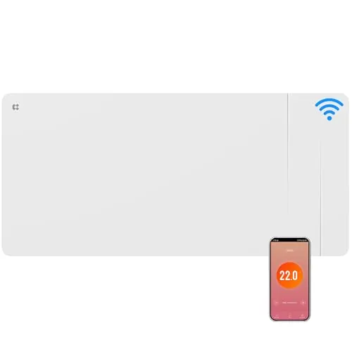 CIARRA Radiador de Inercia 2000W con Cerámica y Película Calefactora WiFi