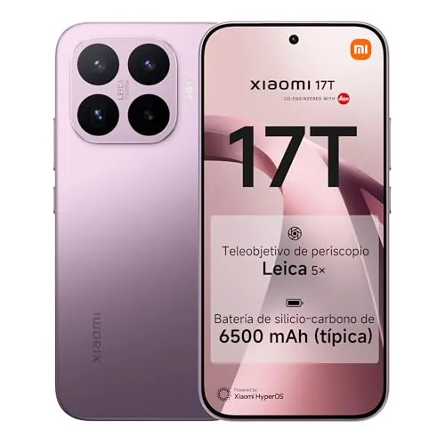 XIAOMI 17T Smartphone de 12+256GB Violeta Teleobjetivo Leica 5X