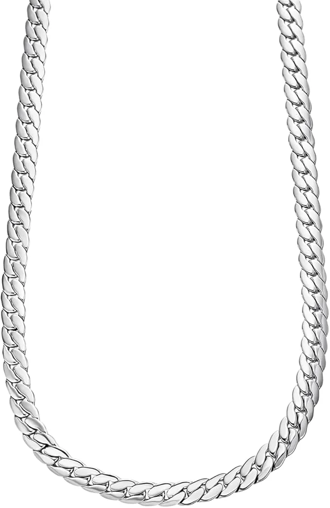 LOTUS STYLE Cadena Acero Inoxidable Hombre de 316l - Diseño Sofisticado y Resistente al Agua 500.00 mm LS2210-1/1 Collar Hombre - Regalo de Cumpleaños, Aniversario, Día del Padre y Ocasión Especial