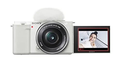 Sony Alpha ZV-E10 APS-C - Kit de cámara de vlog sin espejo con lente intercambiable - Blanco
