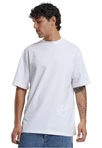Urban Classics TB006-Tall Tee, Camiseta Hombre, Blanco (White), L Grande Extra alto