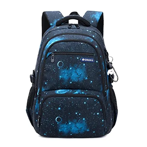 Amythe Mochila Escolar Niños Adolescentes Impermeable Grandes, Azul