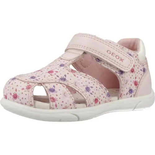 Geox Sandalias para niña B ZAPITO Girl, LT rosa y blanco, talla 23 EU