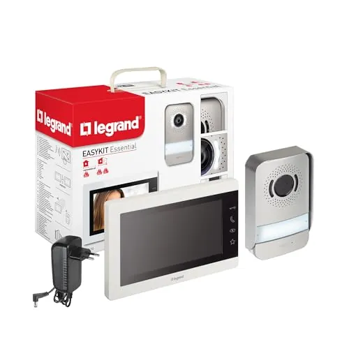 LEGRAND EasyKit Essential Kit Videoportero, Monitor Interior, Placa Calle B