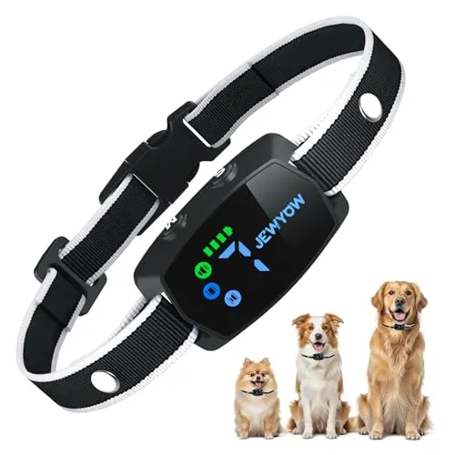 Collar Antiladridos Perros, Sonido y Vibración, 7 Niveles, IPX6 Impermeable