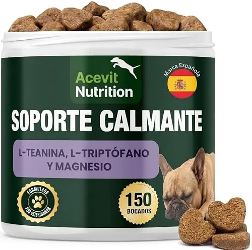 Calmante Perros, 150 uds Naturales, Relajante para Ansiedad y Estrés