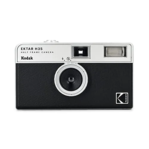 Kodak EKTAR H35 Cámara de película de Medio Marco de 35 mm, Reutilizable, sin Enfoque, Liviana, fácil de Usar (Negra) (película y batería no Incluidas)